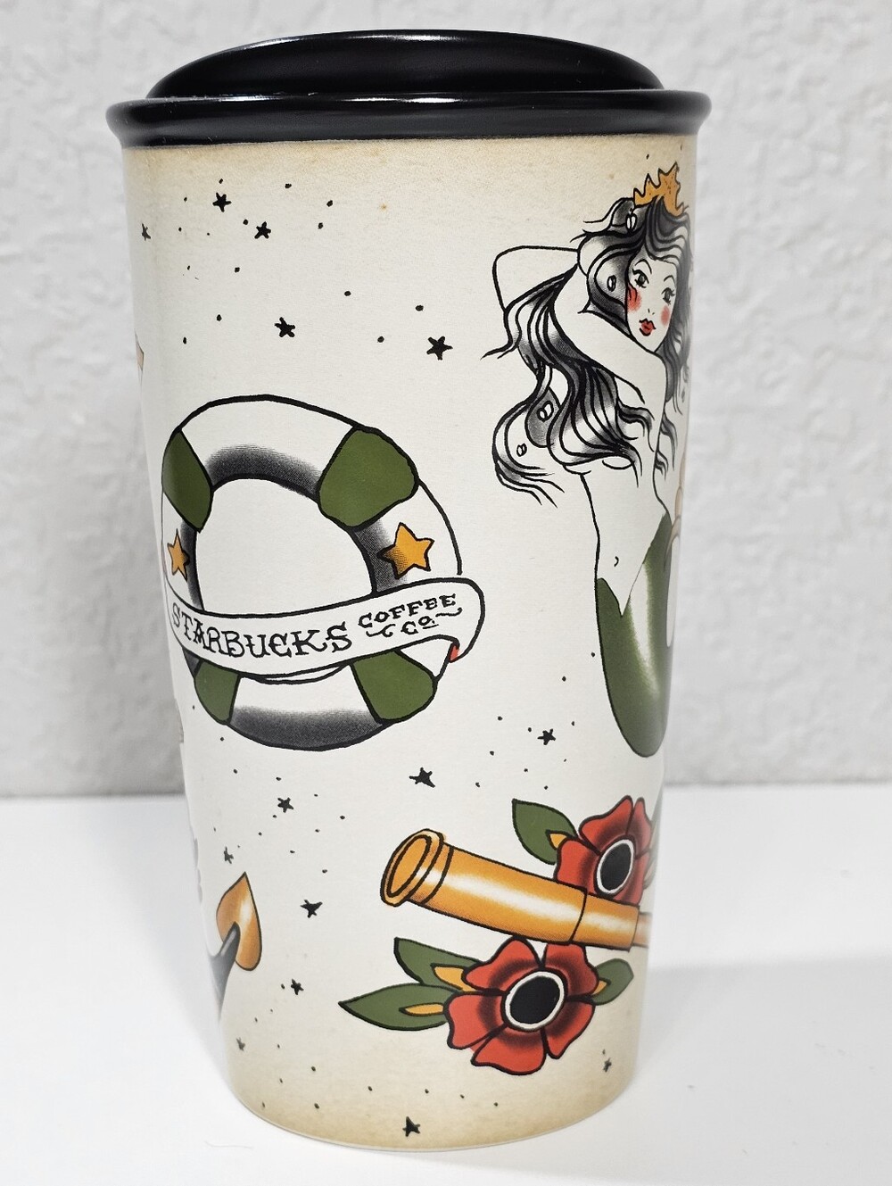 Starbucks Coffee Co. Tattoo Mermaid Travel Mug